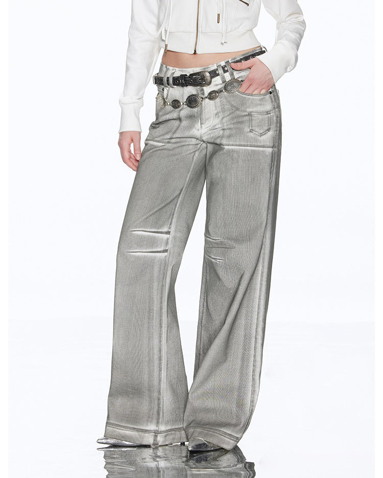 High Fashion Silver Jeans Maxct