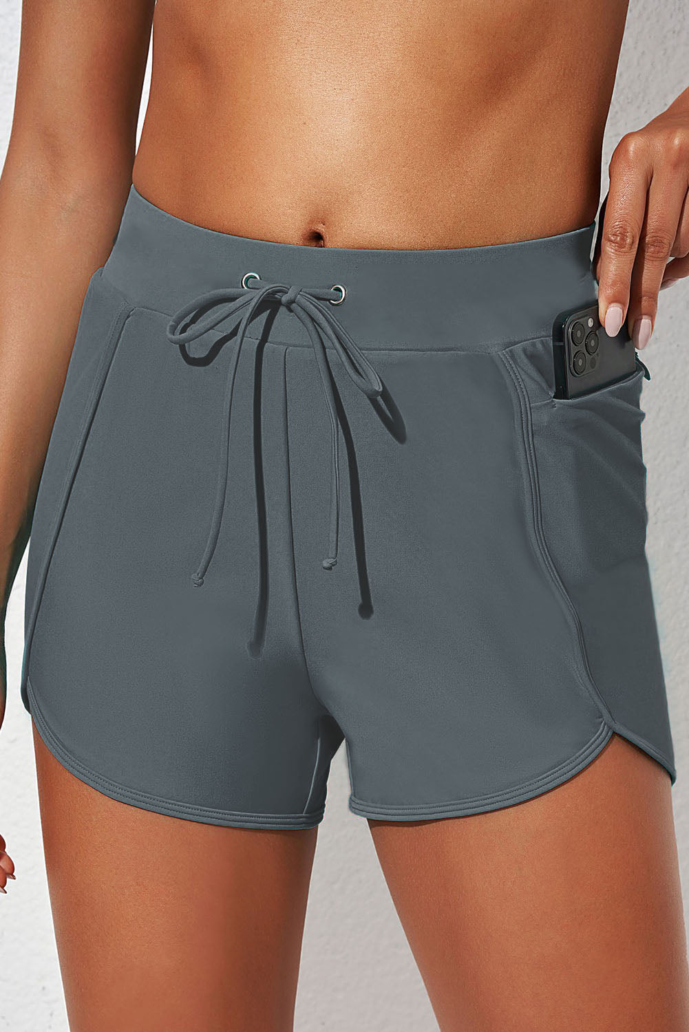 Maxct &Drawstring Waist Swim Shorts