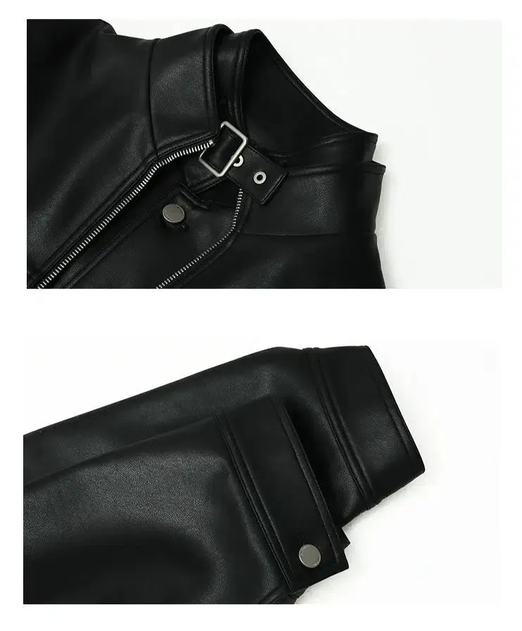 Maxct Two-piece Short Leather Jacket