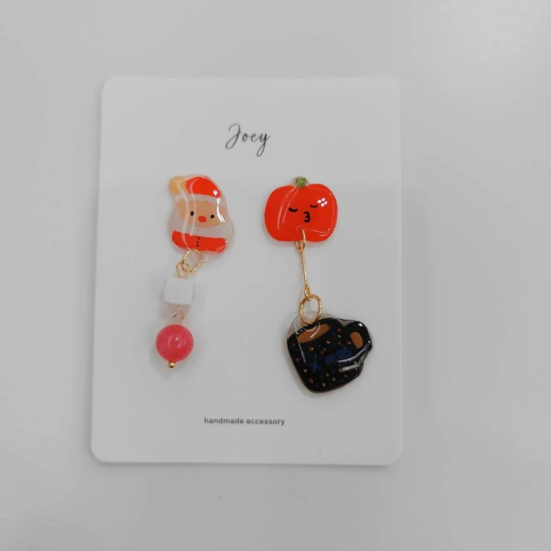 Xmas Collection Shrink Plastic Earrings
