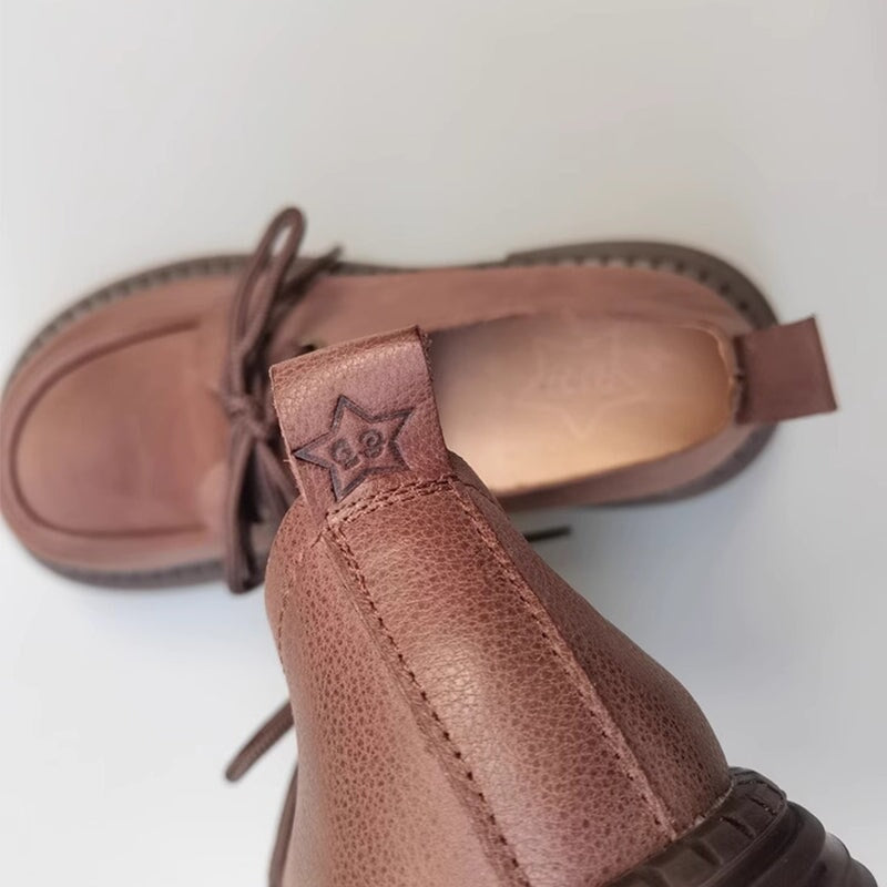 Women's Oxford Big Toe Lace Up Shoes Maxct