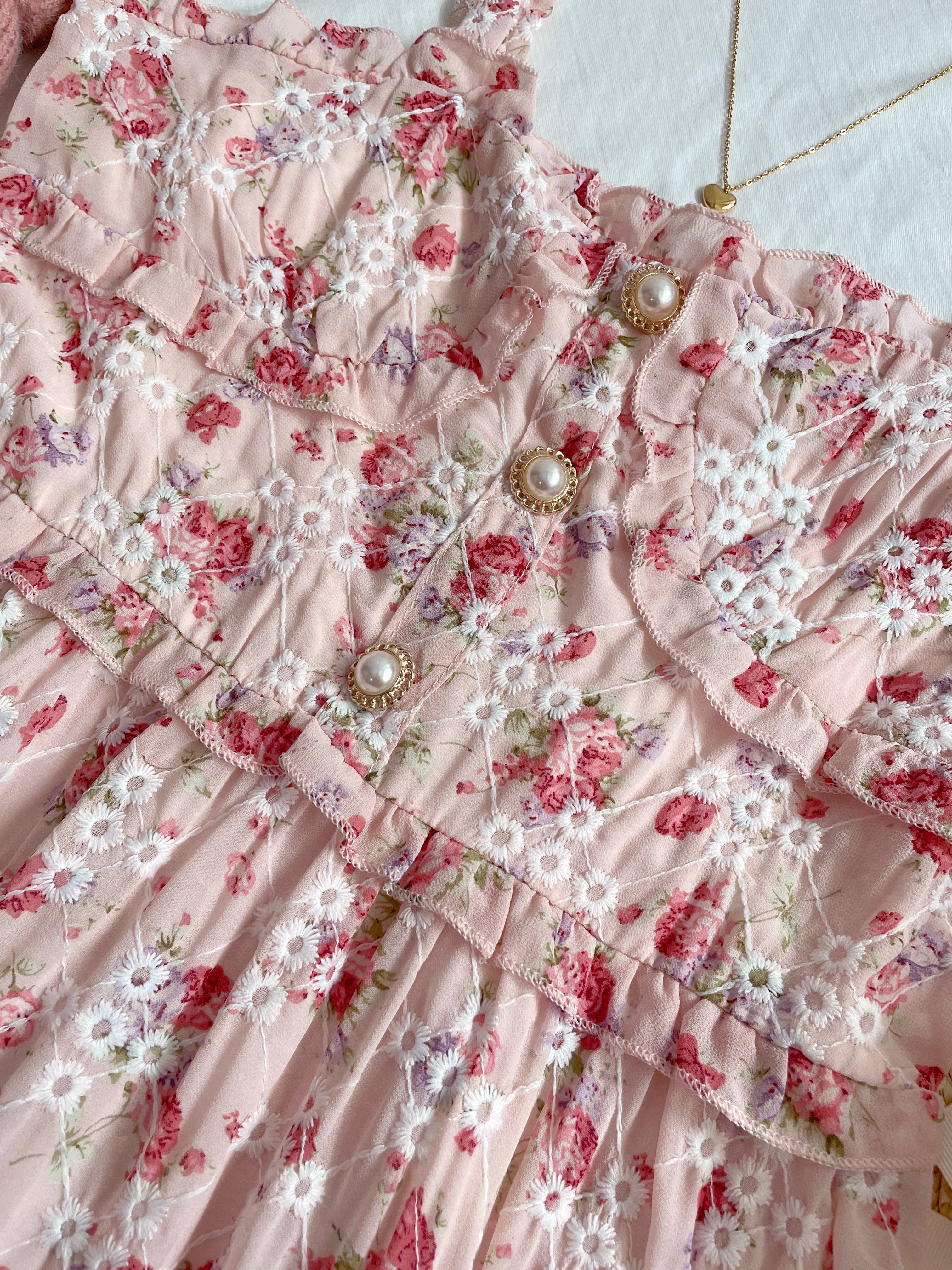 Tea Cup Floral Cami Dress Maxct