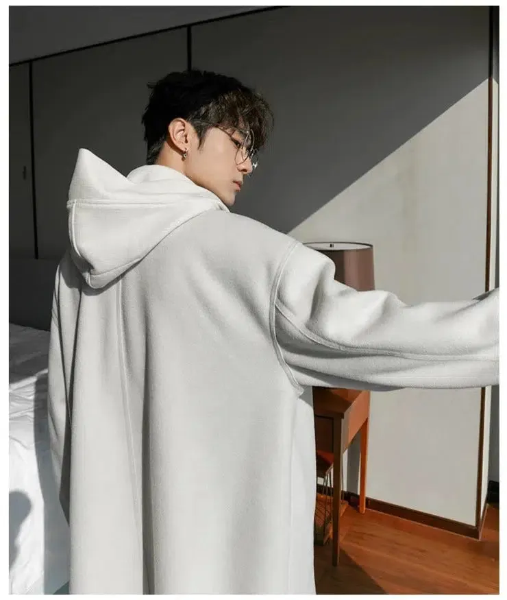 Maxct Two Piece Hooded Sweater Trench Coat