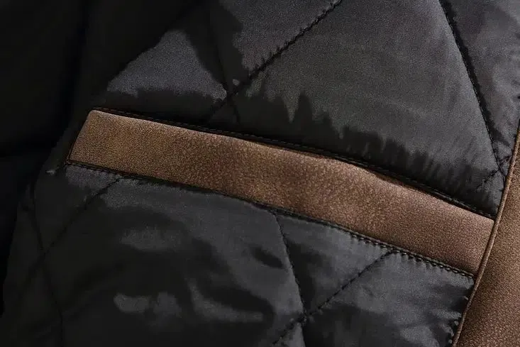 Maxct Retro Suede Lapel Cotton Jacket
