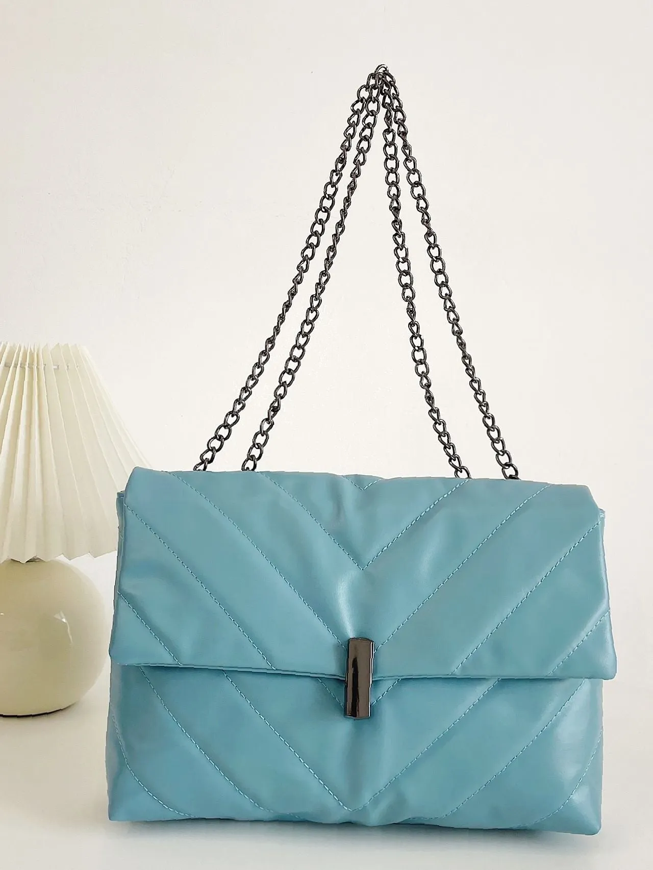 Maxct - Chevron Chain Tote Bag  - Women Tote Bags