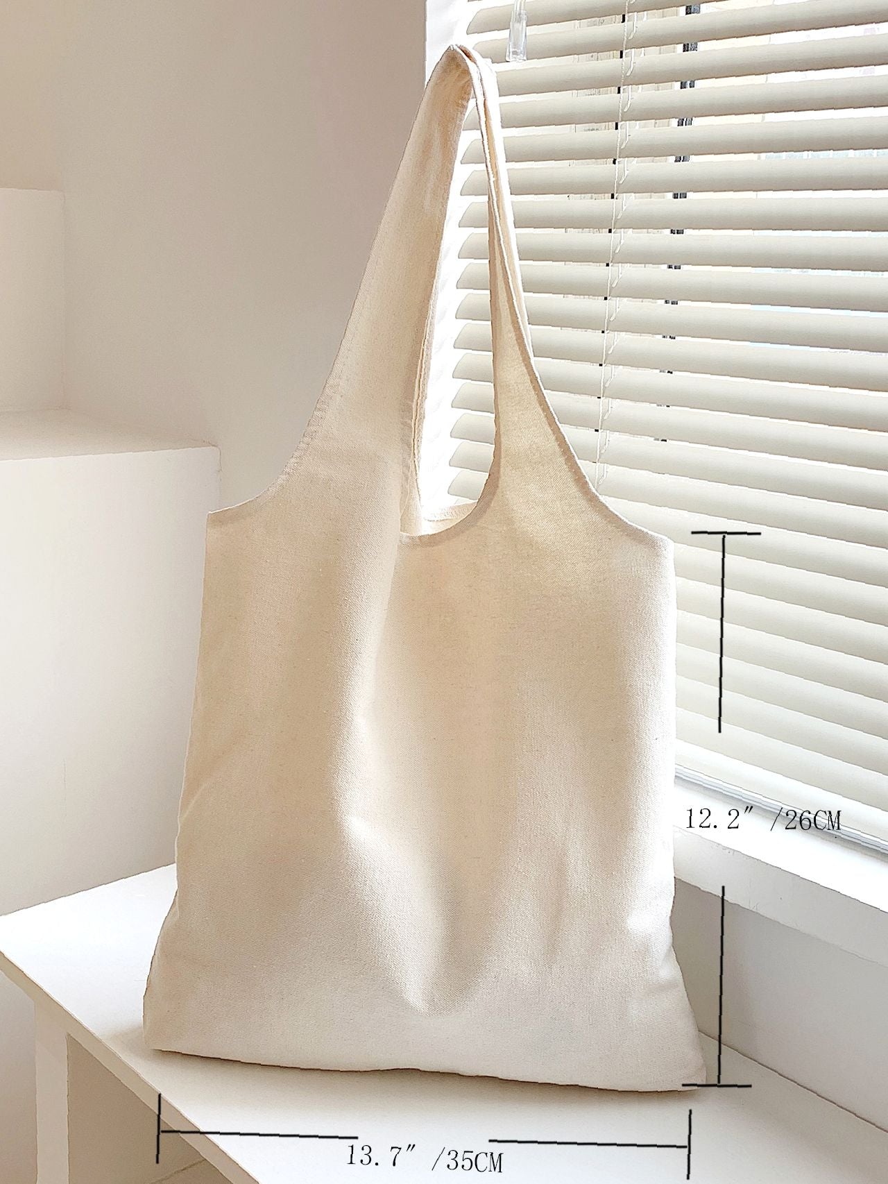 Maxct - Letter Graphic Canvas Shopper Bag  - Women Tote Bags