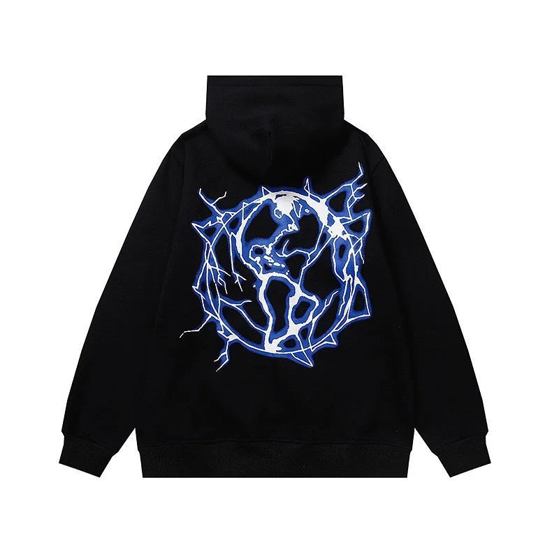 Maxct Y2K Women's Men's Hoodies Clothing Long Sleeve Pullover Sweatshirt Streewear Oversize hi-pop vintage hoodies kpop kpop dance