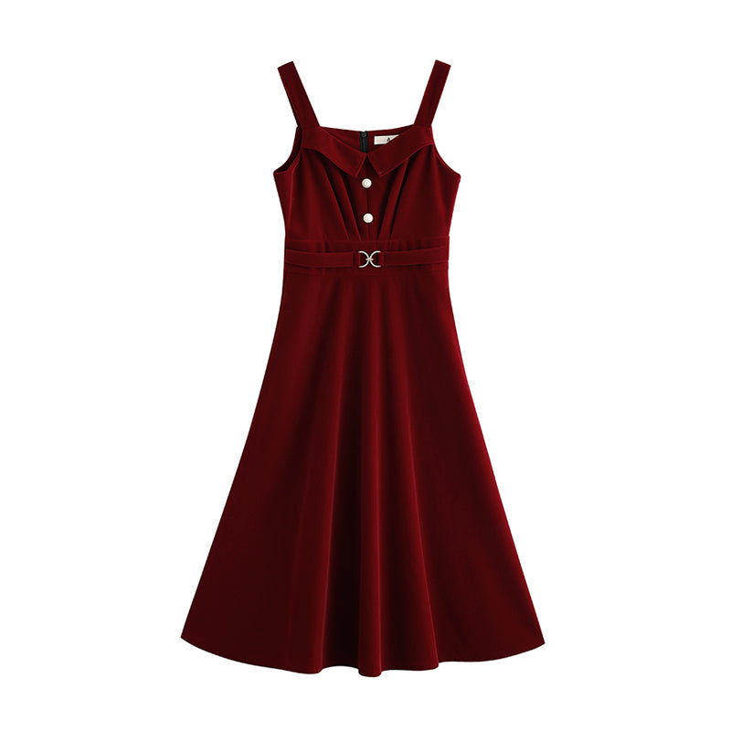 Corduroy Pearl Cami Midi Dress Maxct