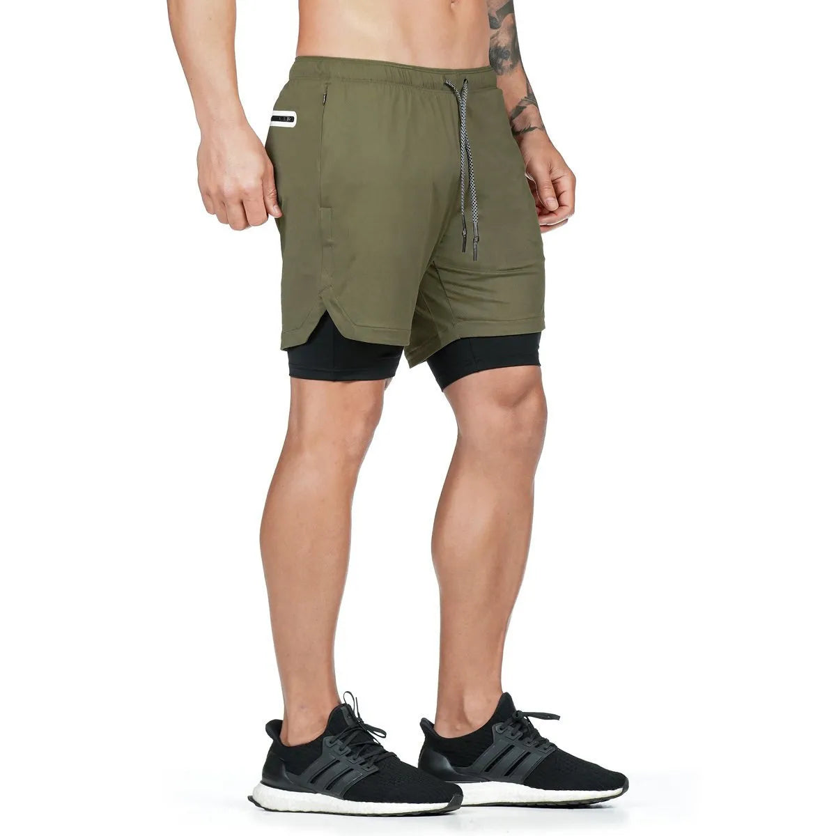 2-in-1 Running & Gym Mens Quick Dry Shorts Maxct