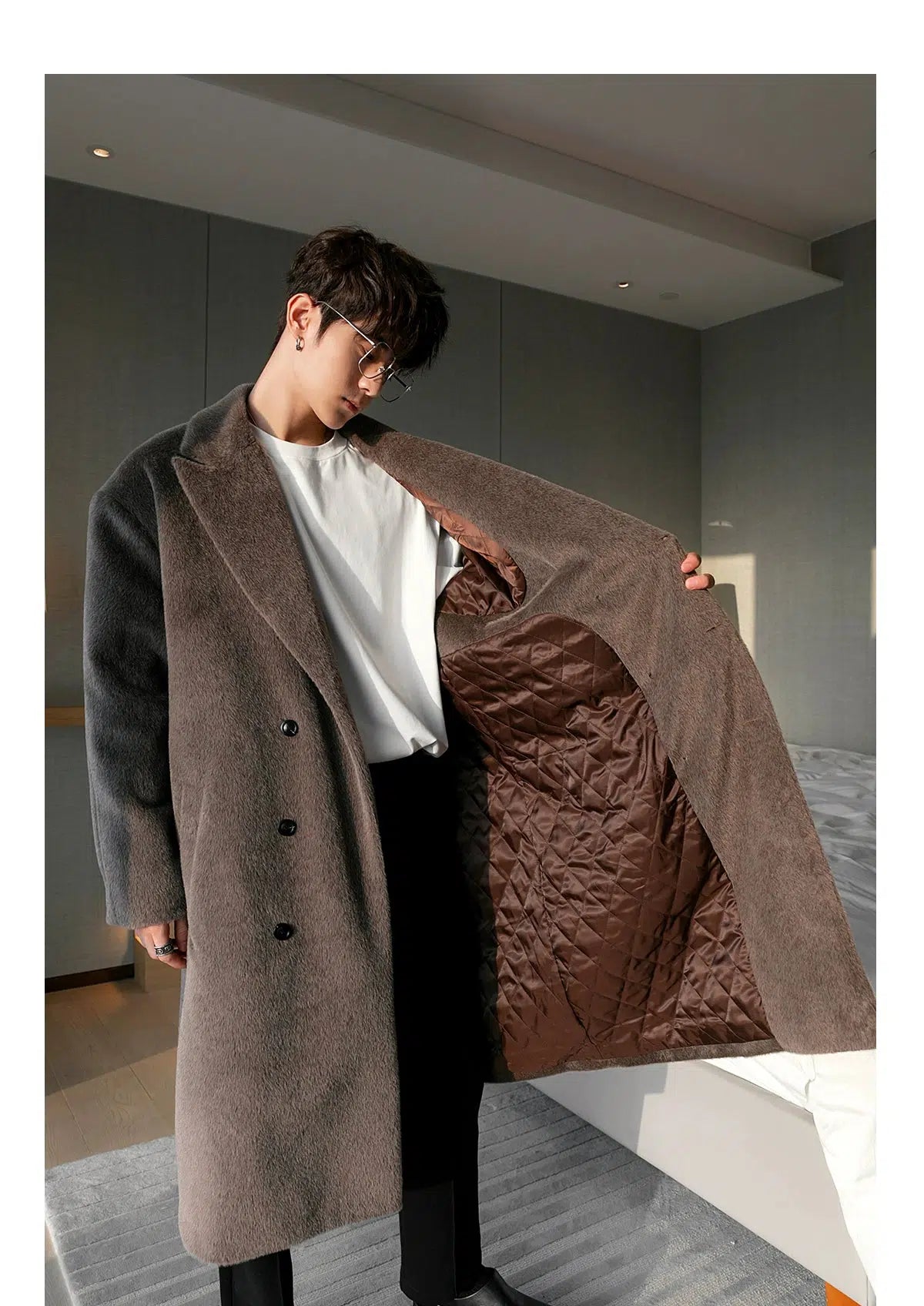 Maxct Woolen Coat With Scarf