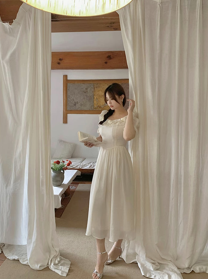 Blanc Rose Midi Dress Maxct