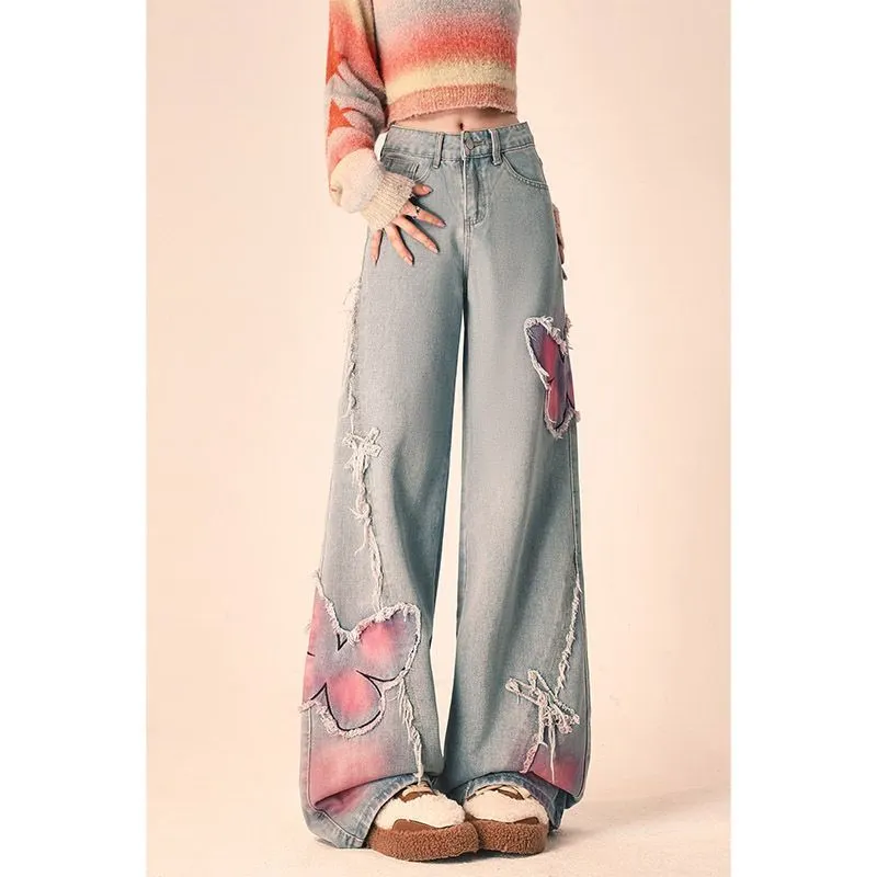 Wide Leg Trousers: Women's Butterfly Jeans
