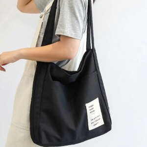 Maxct - Letter Graphic Shoulder Tote Bag - Women Tote Bags