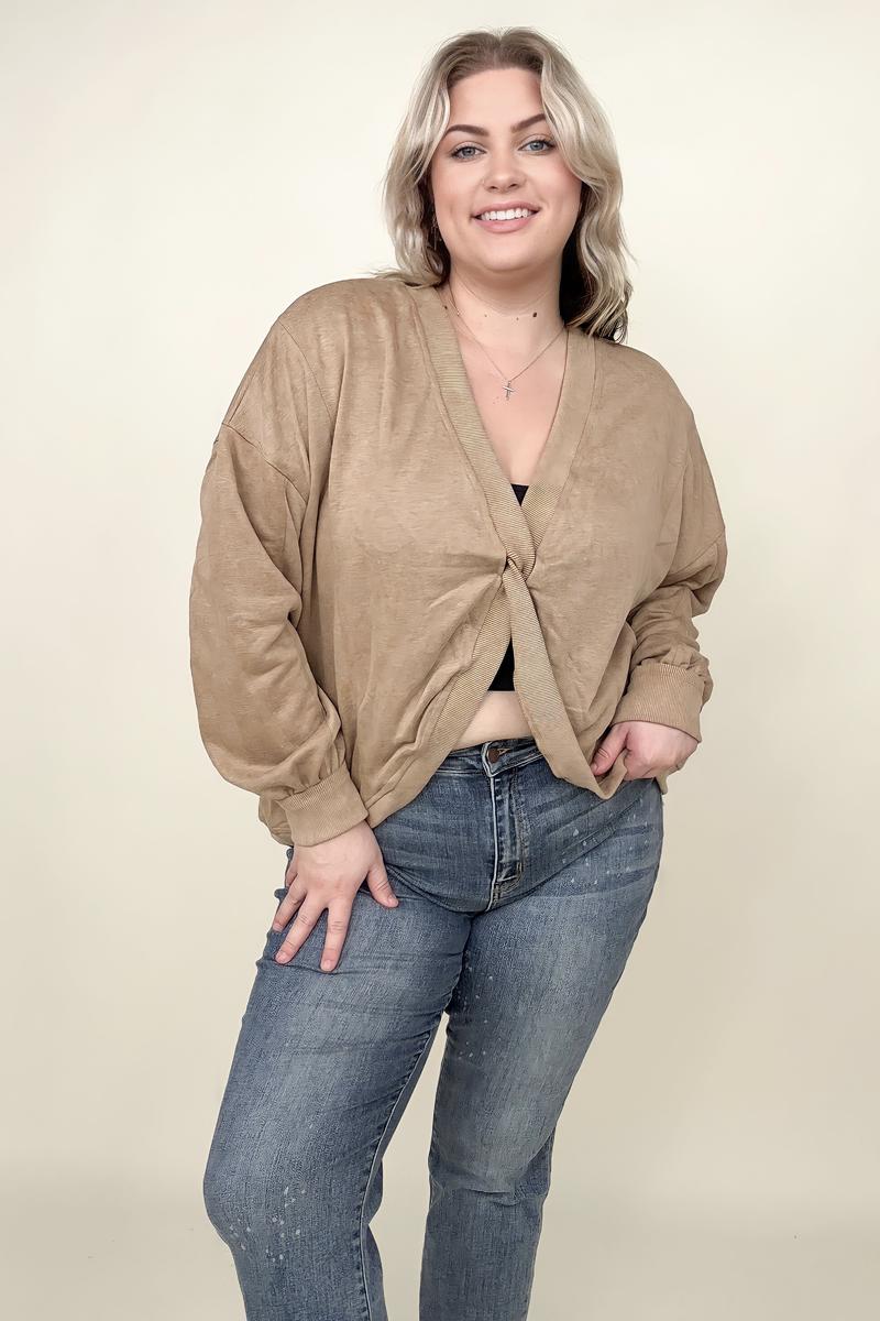 Maxct &Twist Detail Reversible Oversized Sweatshirt With Pockets