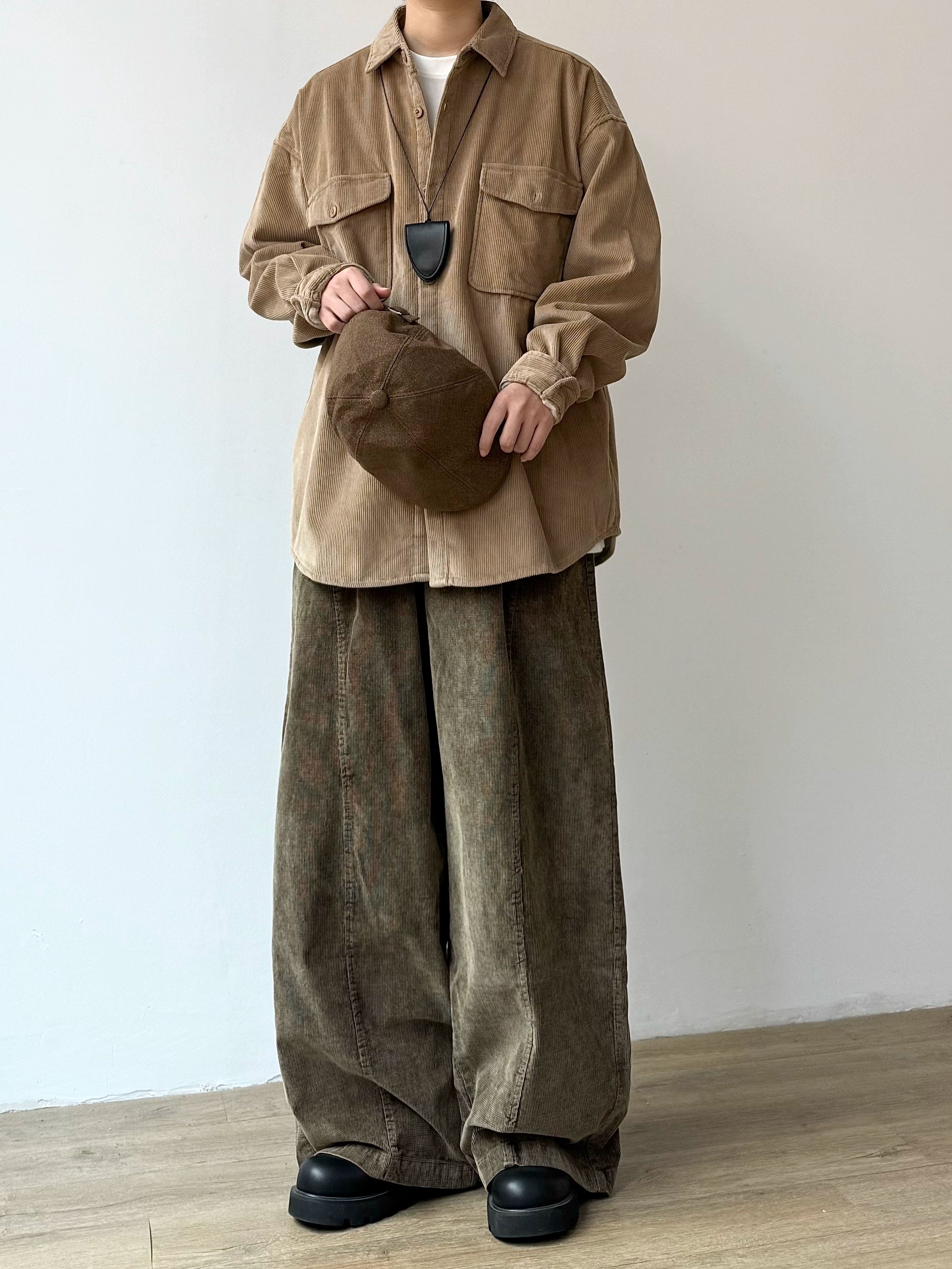 EVER Washed Corduroy Casual Pants Maxct