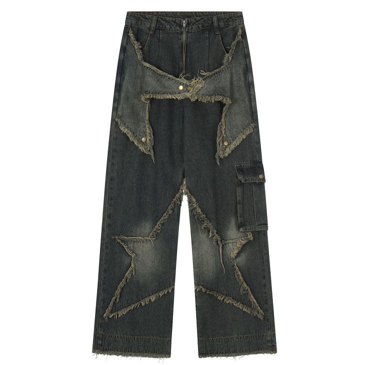 Star Girl Wide Leg Jeans Maxct