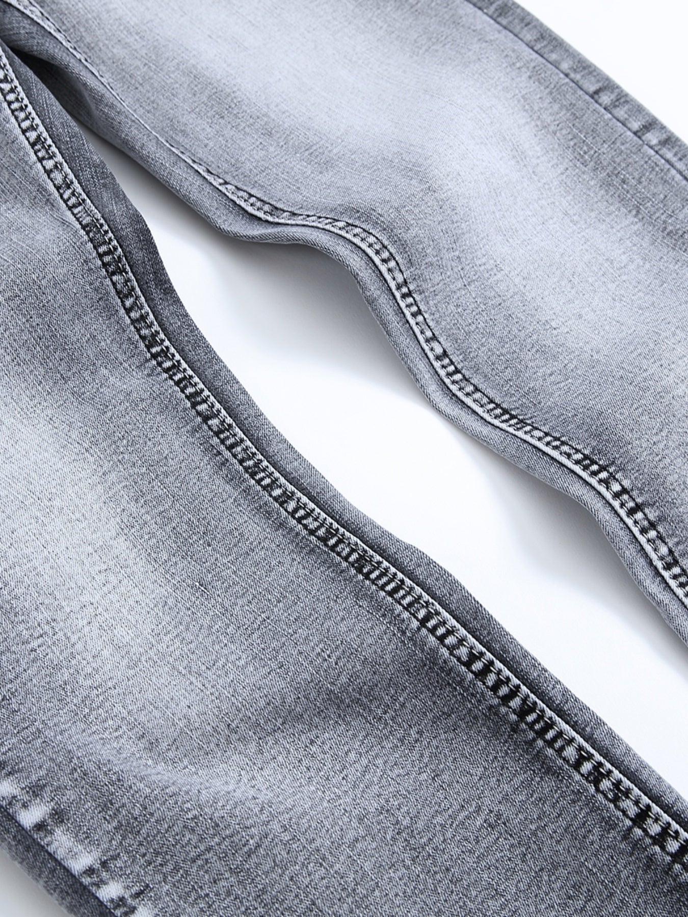 Maxct Men's Vintage Casual Straight Slim Washed Denim Jeans