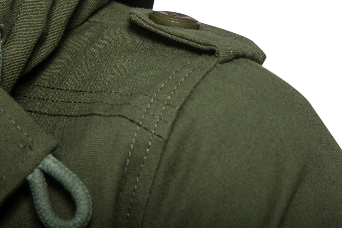 Maxct &Men's Draw-String Hooded Light Jacket