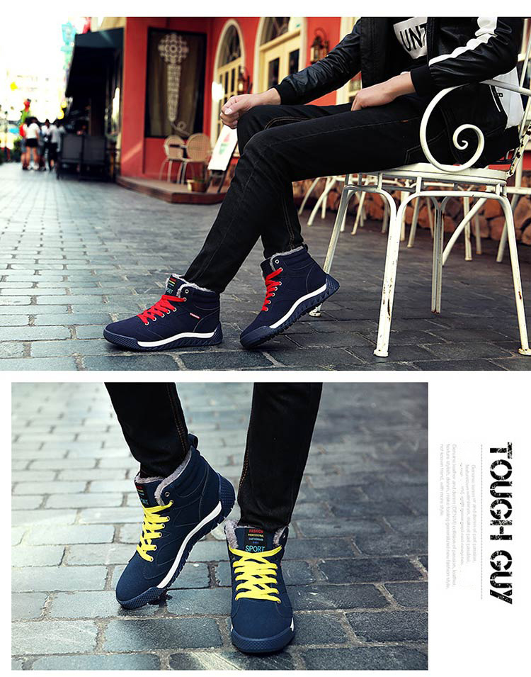 详情页_04.jpg Cozy Winter Men's Snow & Hiking Boots: Plush. Warm. Non-slip - true deals club