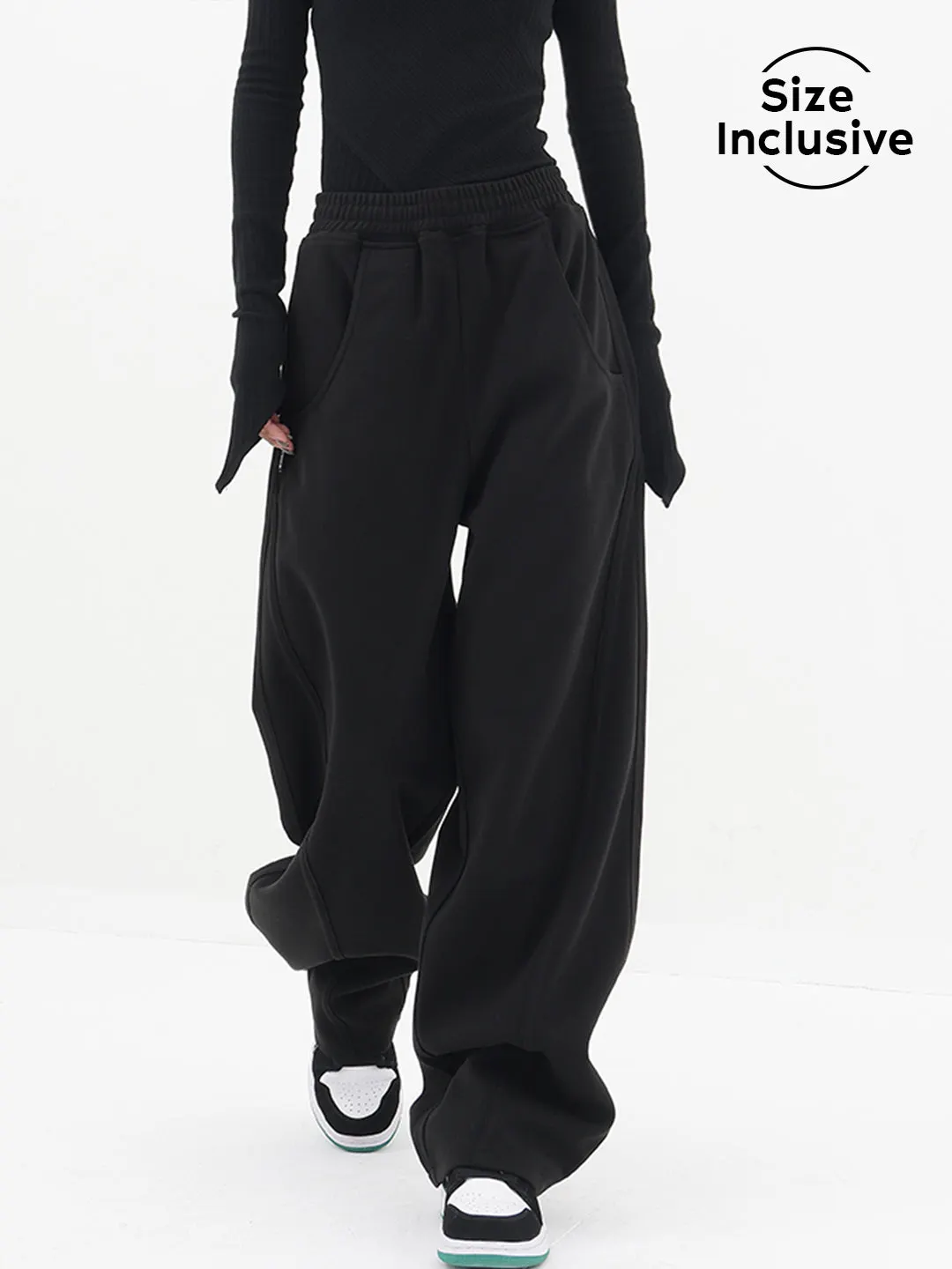 Maxct Baggy Solid Wide Leg Pants