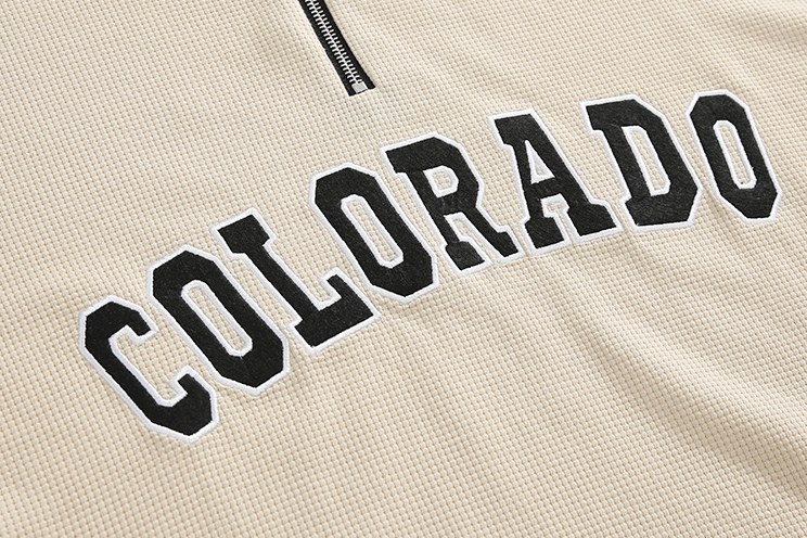 Maxct 6684 Waffle Knit Half Zip-Up Colorado Collar Sweater