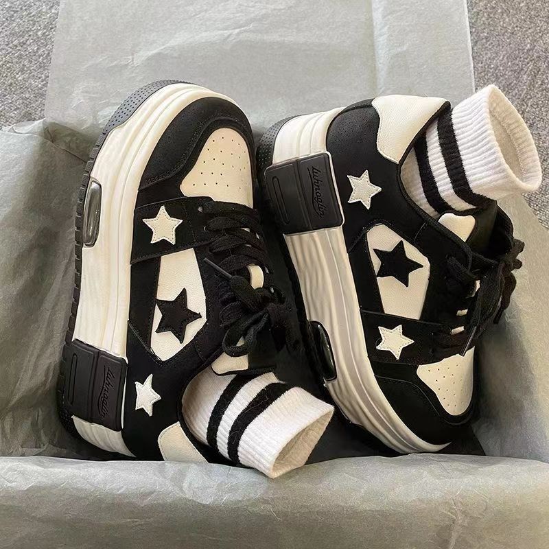 Thick Platform Women's Sneakers Stars Trainers - true deals club