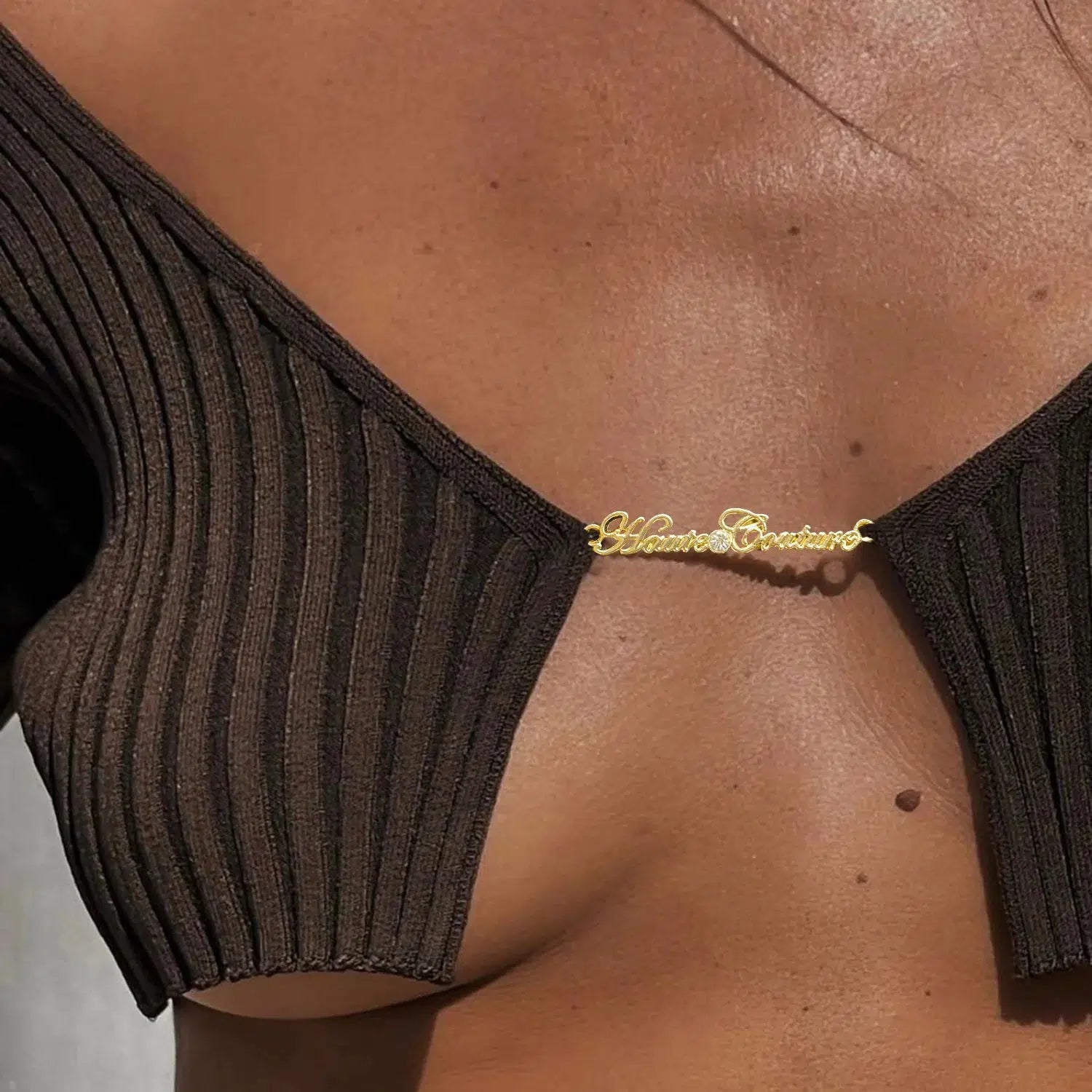 Maxct &Baddie Knitted Open Front Crop Top