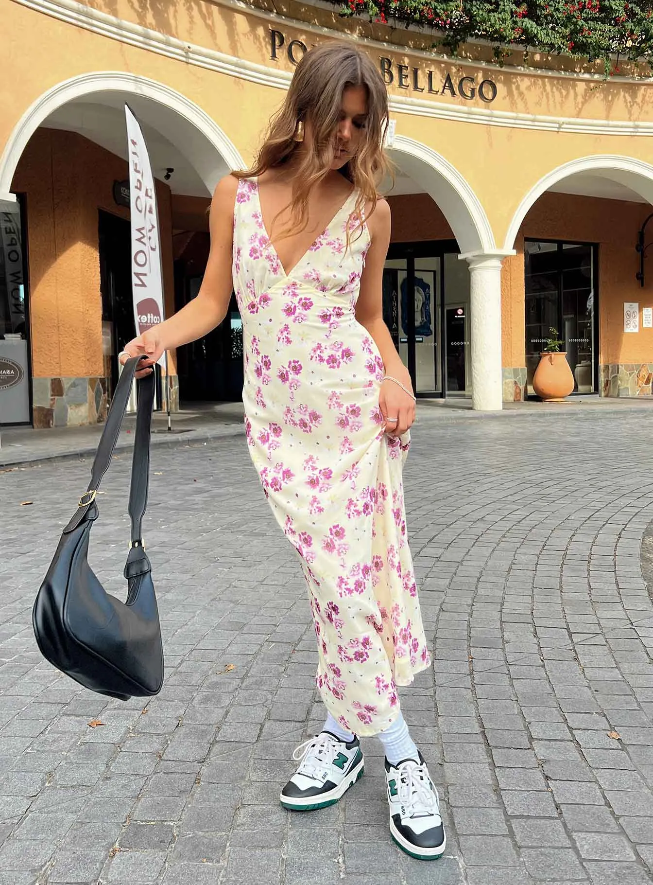Maxct Nellie Maxi Dress Yellow Floral