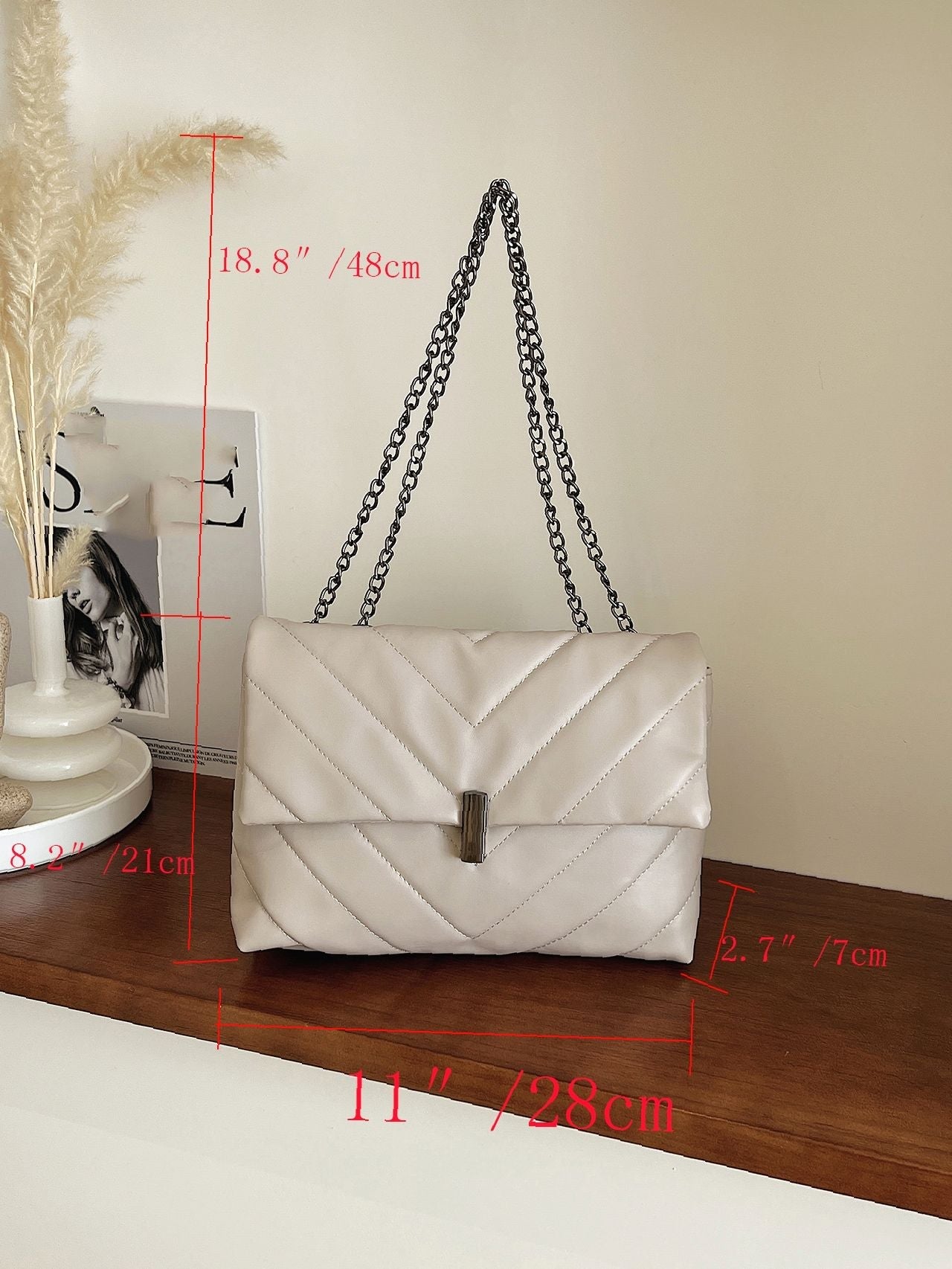 Maxct - Chevron Chain Tote Bag  - Women Tote Bags