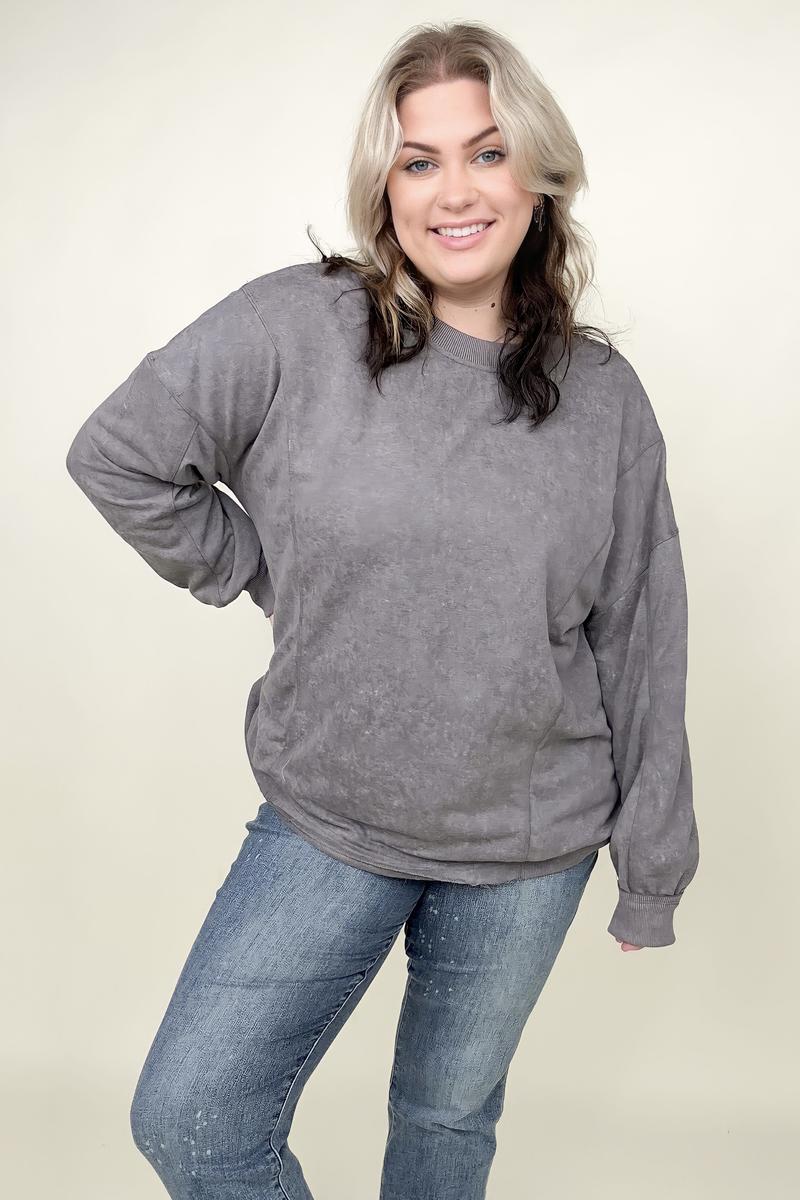 Maxct &Twist Detail Reversible Oversized Sweatshirt With Pockets
