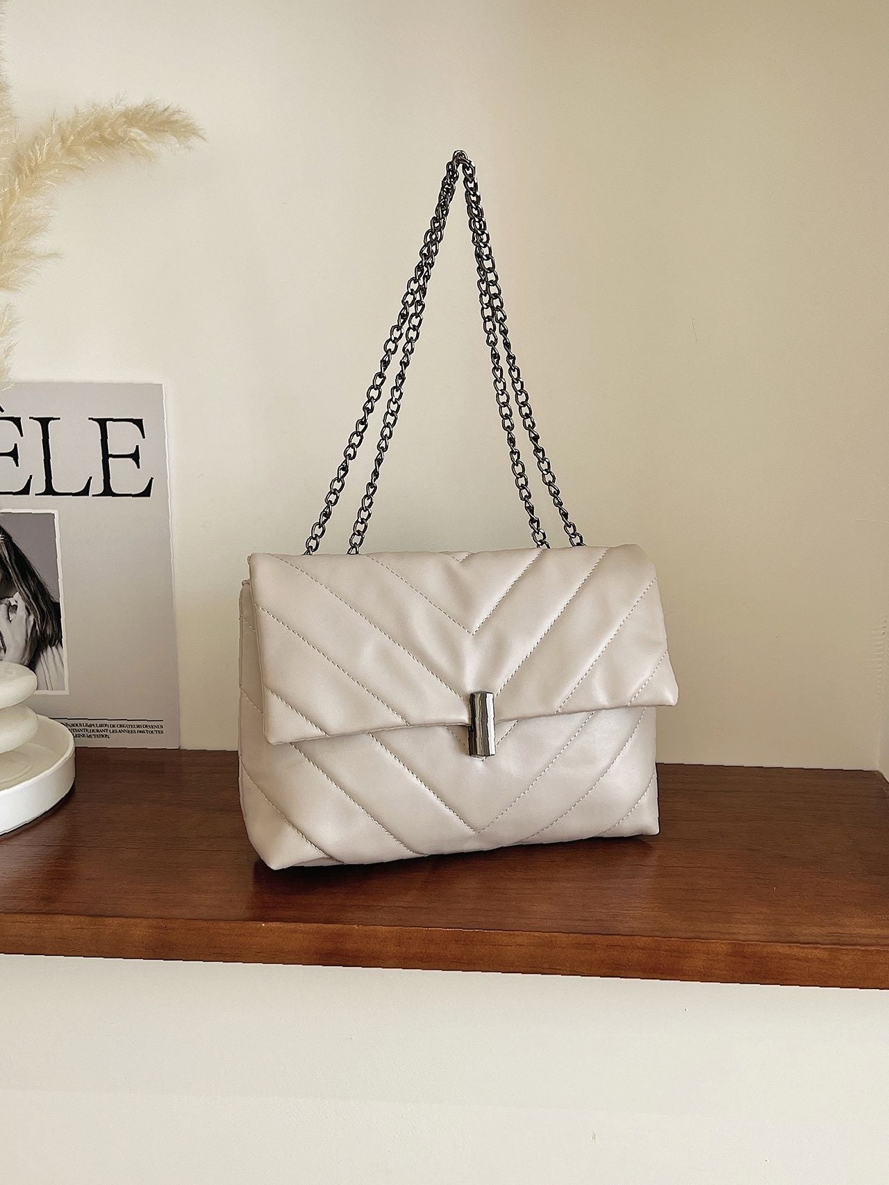 Maxct - Chevron Chain Tote Bag  - Women Tote Bags