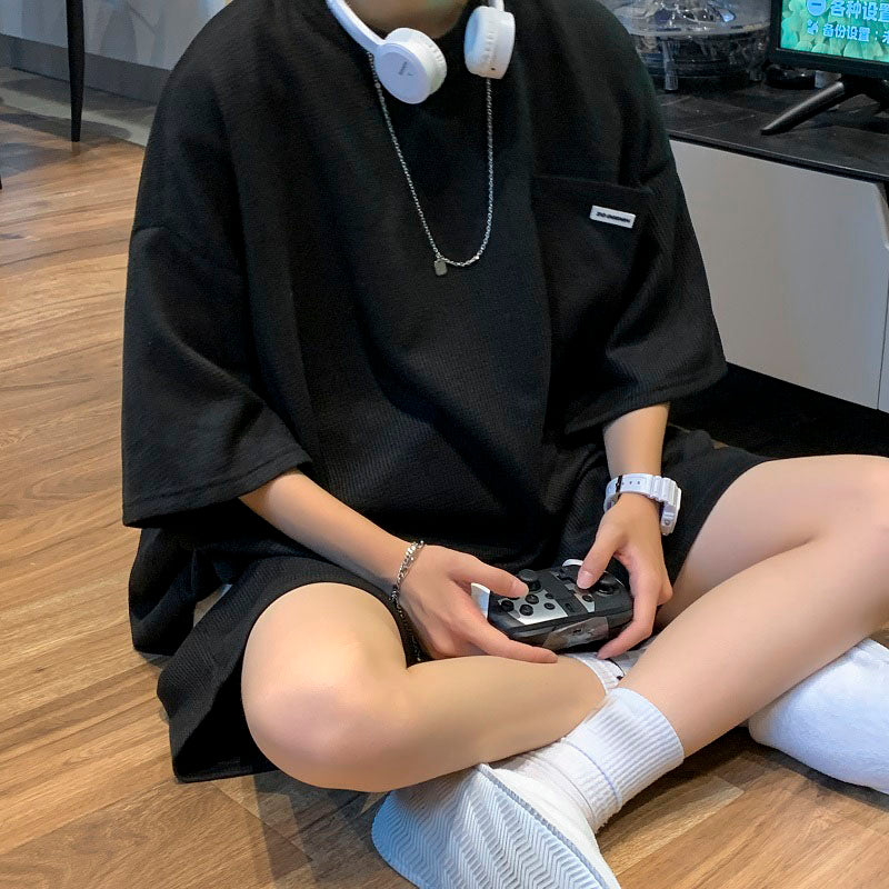 Maxct Casual Thin Short Sleeves And Shorts
