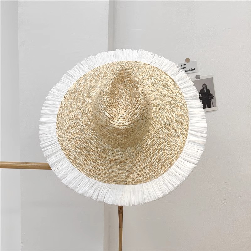 Sun Hat Fashion Wind Straw Women's Burrs Straw Hat