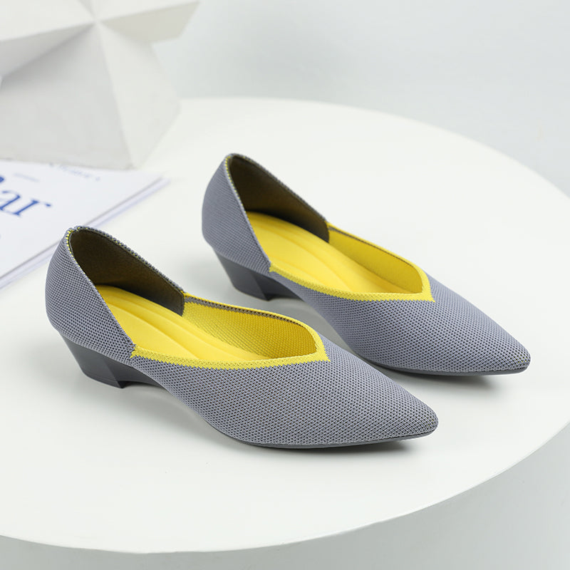 Urban Woven Multi-Color Casual Low Heels Shoes Maxct