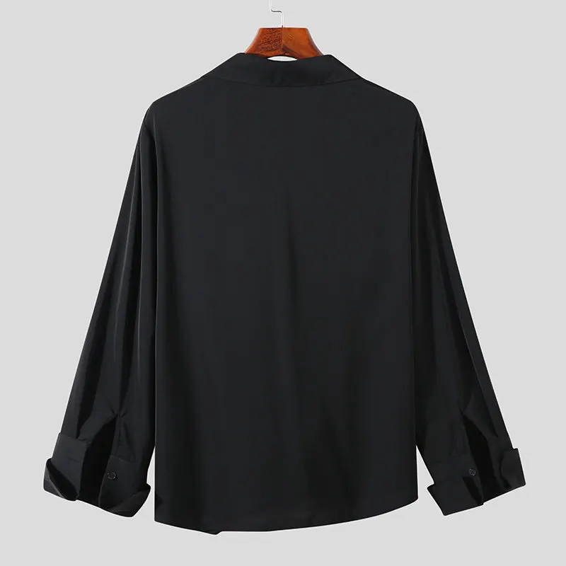 Maxct - Men's Irregular Placket Lace-up Jacket H