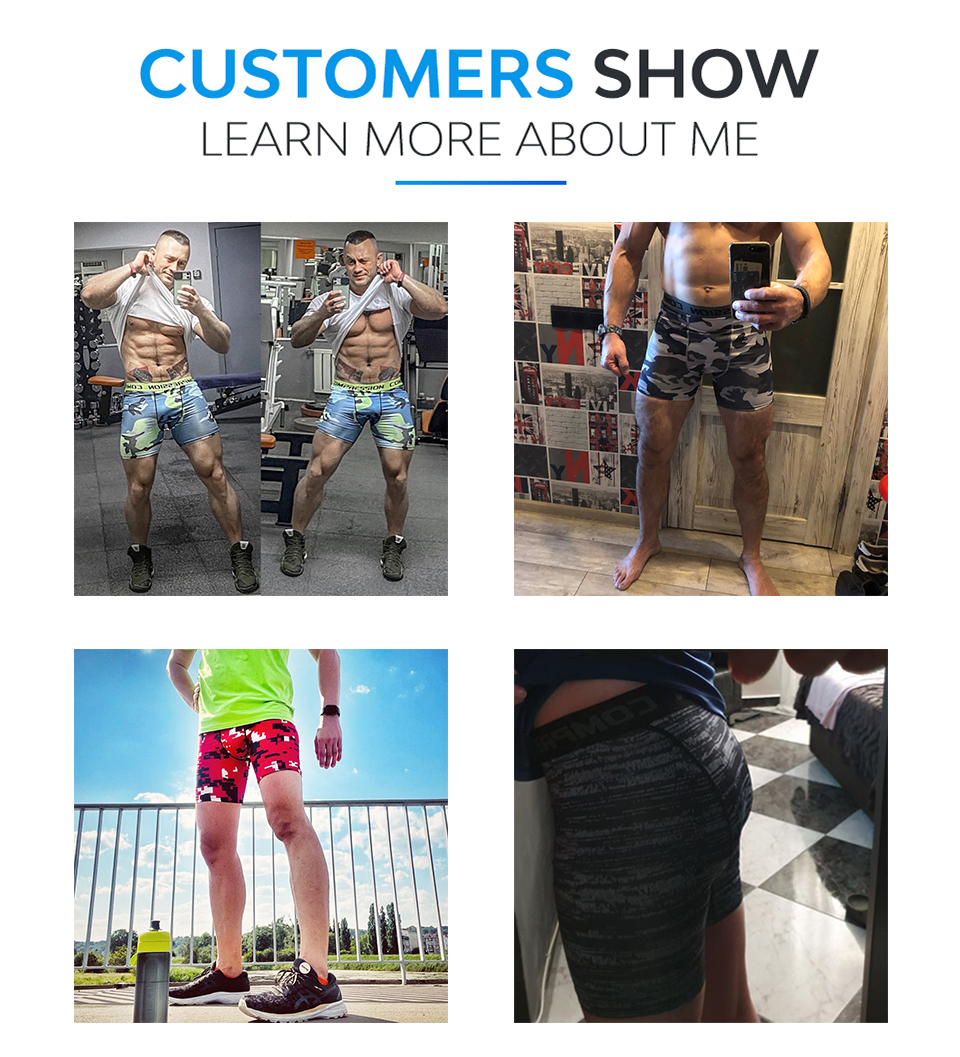 3D Print Camouflage Compression Shorts for Men: Bodybuilding and More - true deals club