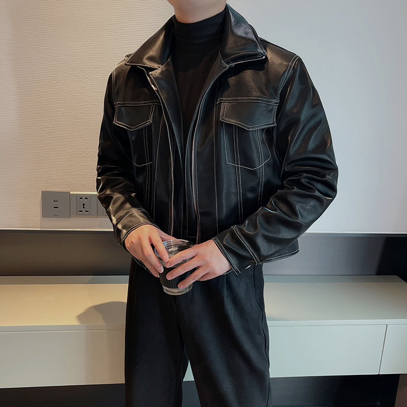 Maxct Topstitch Thick Short  Jacket