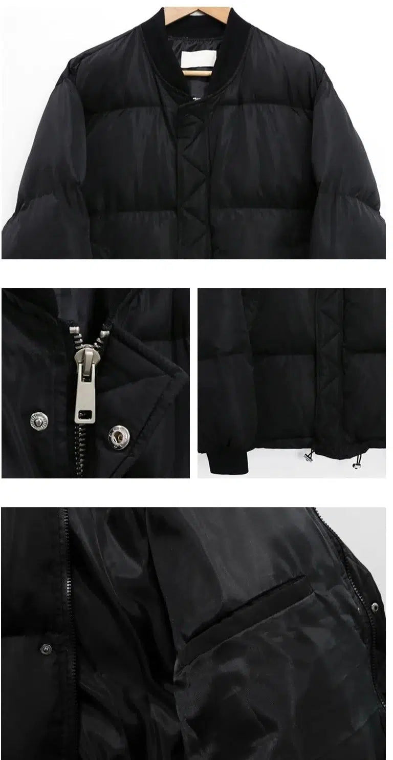 Maxct Crew Neck Cotton Baseball Jacket