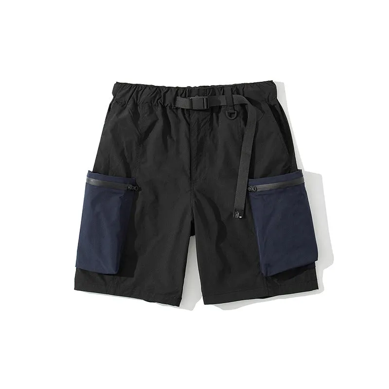 Maxct Panelled Pocket Cropped Shorts