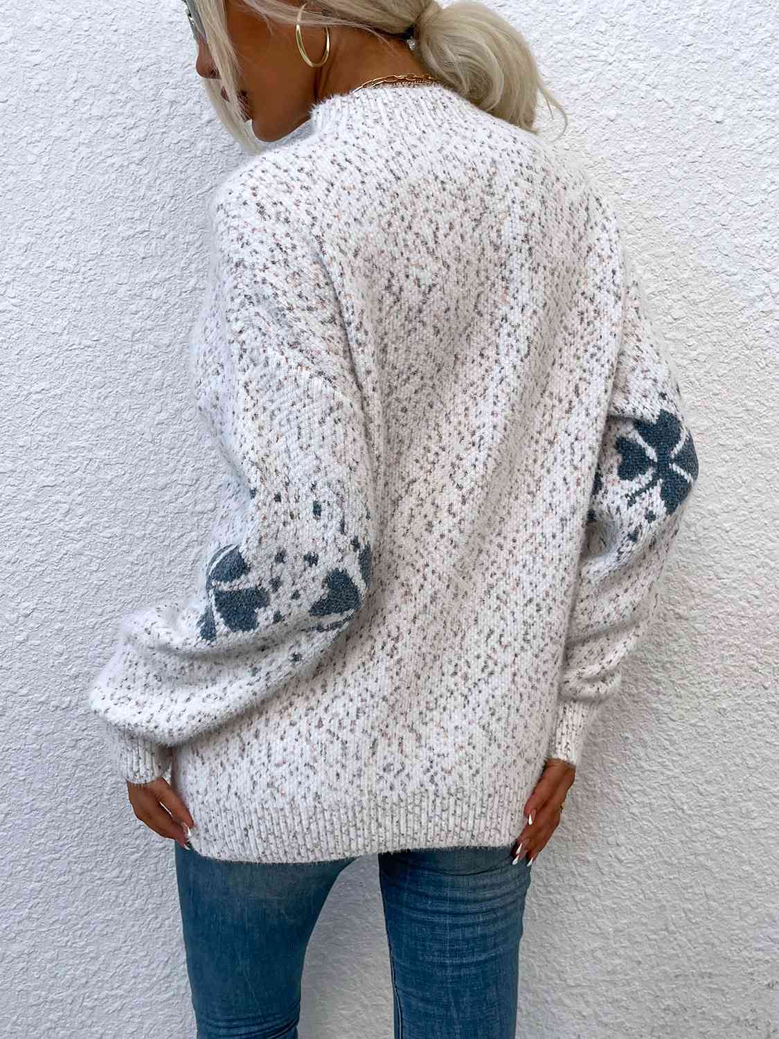 Maxct &Four Leaf Clover Mock Neck Sweater