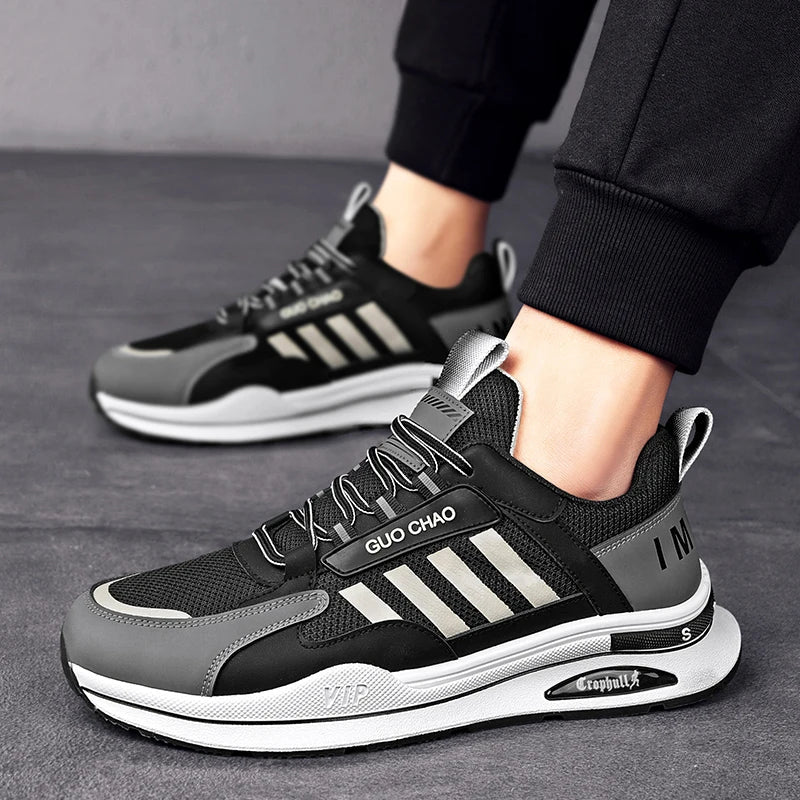 Men's Luxury Leather Sneakers Comfortable Summer Running Shoes Maxct