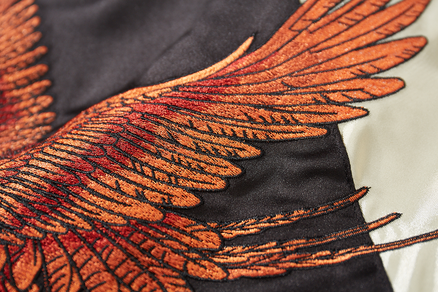 &Dragon Phoenix Embroidered Bomber Jacket
