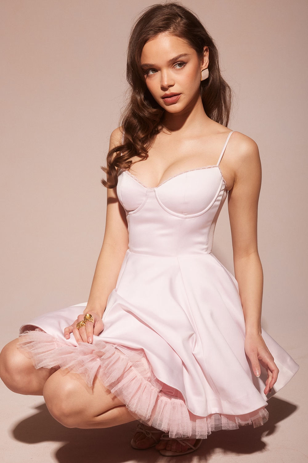 Women's Summer New French Gentle Mesh Princess Dress Sweet And Spicy Dress High-end