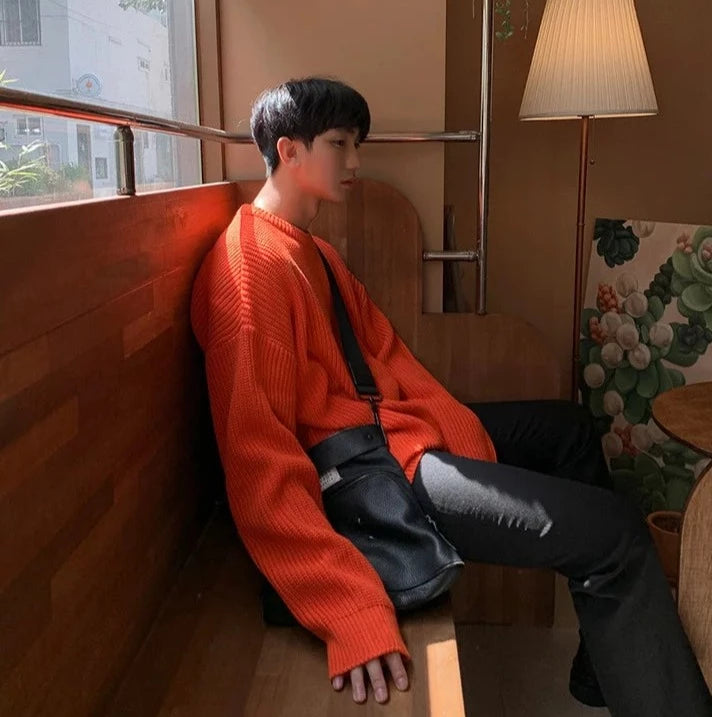 Maxct Autumn Rib Knit Sweater