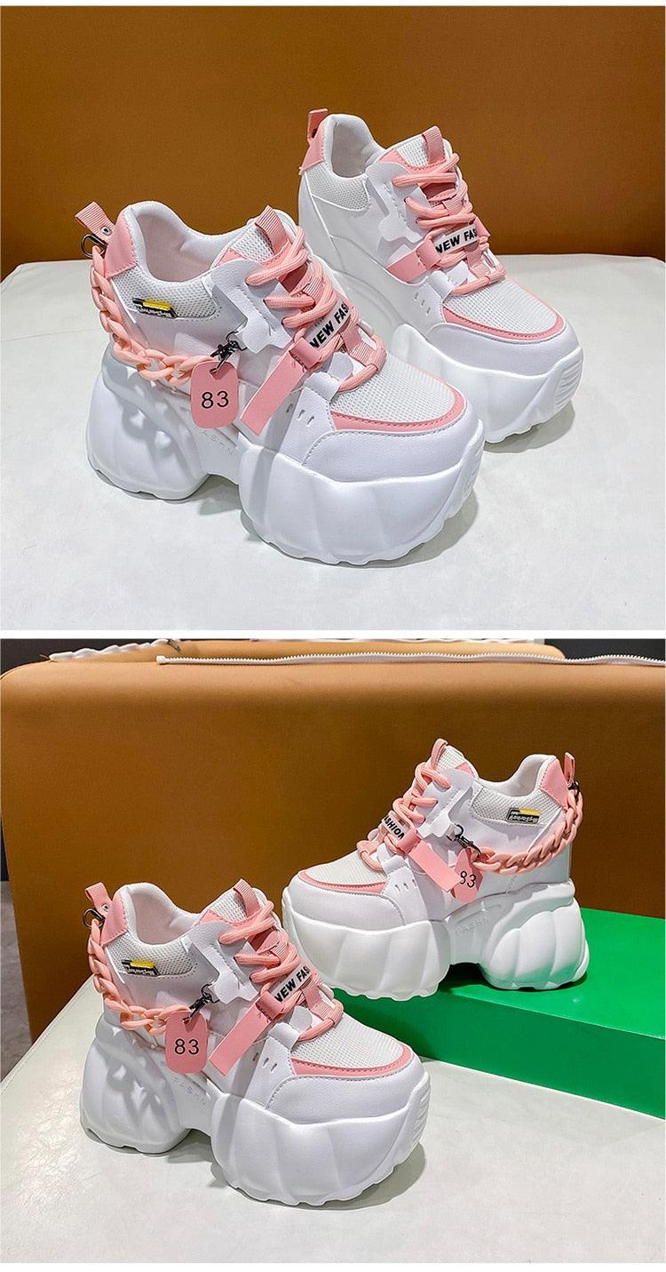 Chain Chunky Sneakers for Women Maxct