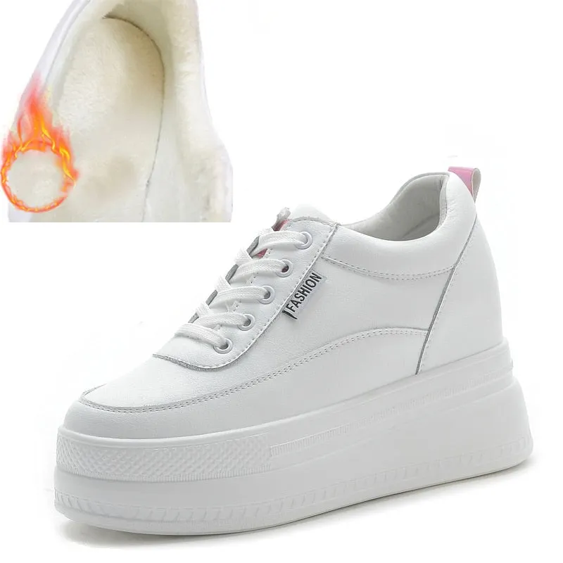 Women's 9cm Platform Wedges Closed Sneakers Maxct