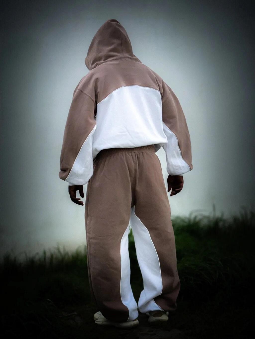 Y2k Winter Long Sleeved Hooded Sweatshirt With Color Blocking Patchwork Oversized Sweatshirt Streetwear Hip-Hop Rap Punk Outfit