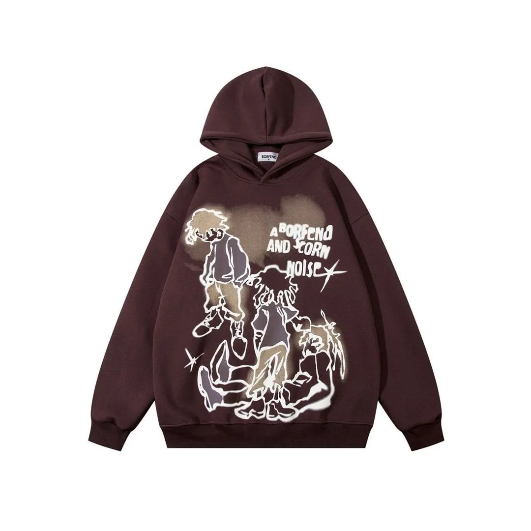Y2K Women's Men's Hoodies Clothing Long Sleeve Pullover Sweatshirt Streewear Oversize hi-pop vintage hoodies kpop kpop dance