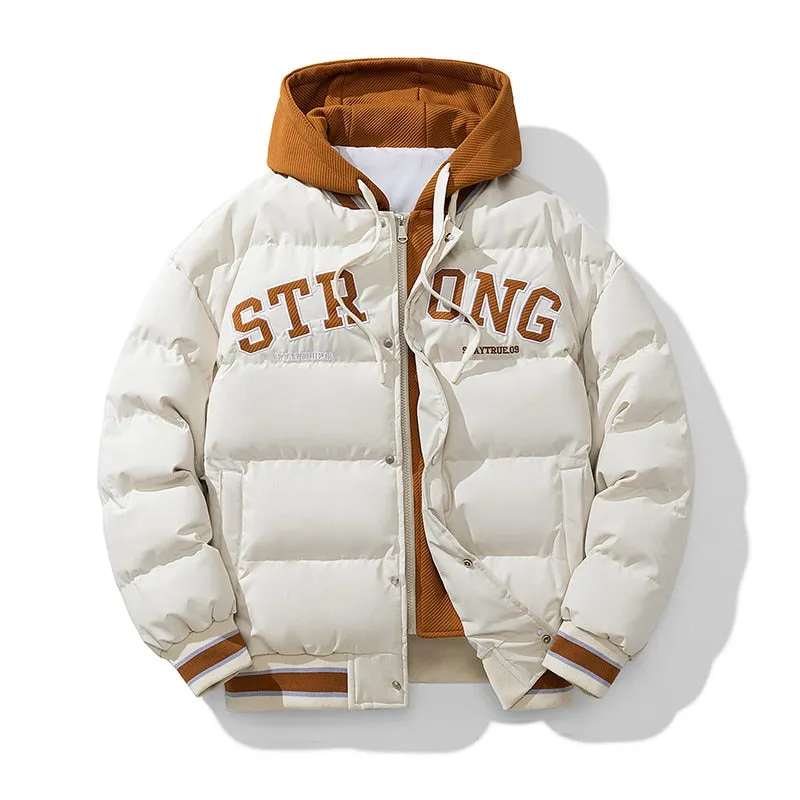 Maxct &Men's Windproof Hooded Thick Thermal Jacket