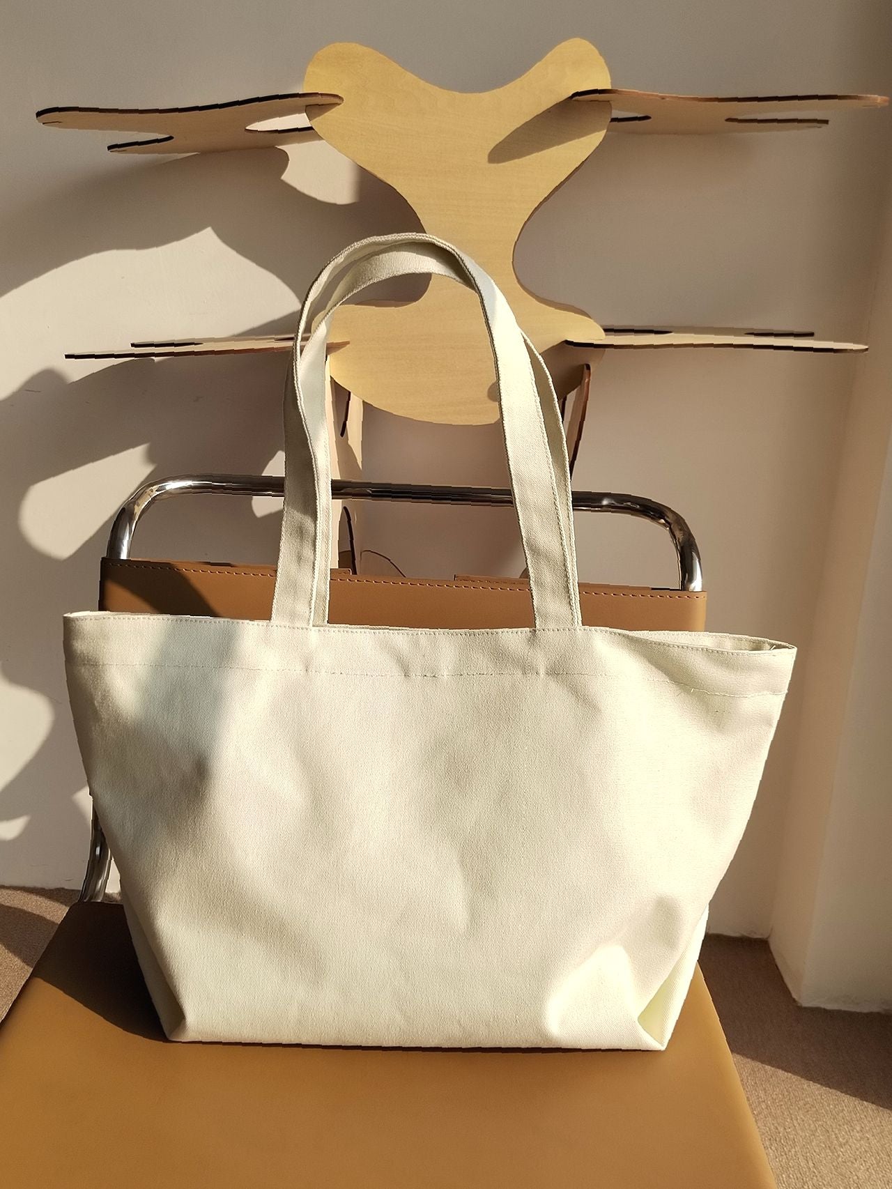 Maxct - Slogan Graphic Large Capacity Shopper Bag  - Women Tote Bags
